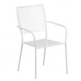 FLASH FURNITURE COMMERCIAL GRADE WHITE INDOOR-OUTD