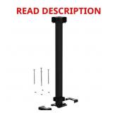 1 LOT (3) 36 IN. H X 4-11/16 IN. W MATTE BLACK ALU