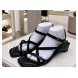 11W DONALD J PLINER CESILIA SANDAL LEATHER STRAPPY