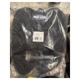 1 LOT OF (2) ASSORTED BLACK FLUFFY SLIPPERS