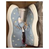 ROXY BLUE TODDLER FLOWER SHOES SIZE 1