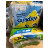 1 LOT (2) ASSORTED NAPKINS