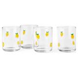 4 PACK OF 16 OZ HANDCRAFTED GLASS TUMBLERS  GLASS