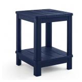 DELUXE 20 IN. RESIN MIDNIGHT SQUARE PATIO SIDE TAB