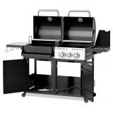 $350 EROMMY 2-IN-1 DUAL FUEL PROPANE & CHARCOAL GR