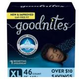 $101 GOODNITES NIGHTTIME BEDWETTING UNDERWEAR FOR