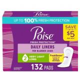 1 LOT (3) POISE DAILY INCONTINENCE PANTY LINERS, 2