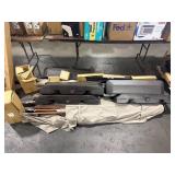 $200 1 LOT OF ASSORTED PATIO UMBRELLA PARTS