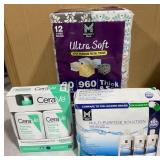 1 LOT OF 1- MM FACIAL TISSUE 12 BOXES./1-FACIAL CL