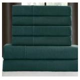 MEMBERS MARKS 6 PCS WASHED COTTON TEXTURE SHEET SE