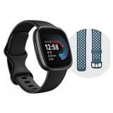 $130 FITBIT VERSA 4 FITNESS SMARTWATCH BUNDLE - BL