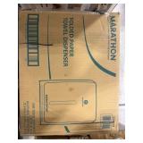 BLACK MARATHON FOLDED PAPER TOWEL DISPENSER