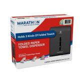 MARATHON COMBO FOLDED PAPER TOWEL DISPENSER, SMOKE