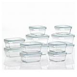 $119 GLASSLOCK 24 PIECE OVEN MICROWAVE SAFE GLASS