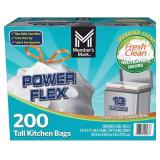 MEMBER MARK POWER FLEX TALL KITCHEN DRAWSTRING TRA