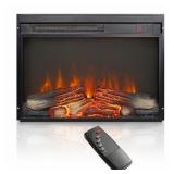 $190 23 INCH ULTRA-THIN ELECTRIC FIREPLACE INSERT