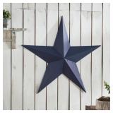 1-PIECE 36 IN. X 36 IN. BLUE DISTRESSED METAL STAR