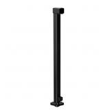 PEAK ALUMINUM RAILING 42 IN. H X 4 IN. W BLACK ALU