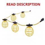 50 FT. 5-SOCKET STRING CAGED WORK LIGHTS