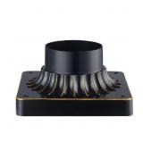 1 LOT (4) CANBY 5.5 IN. RUBBED OIL BRONZE SQUARE P