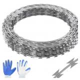 RAZOR WIRES, 98 FT. RAZOR BARBED WIRE, 2 ROLLS RAZ