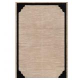 BEVERLY RUG HERA BEIGE 6 FT. X 9 FT. RUBBER BACK W