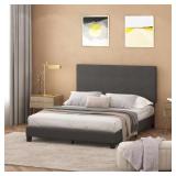 $169 LAVA STONE QUEEN BUTTON TUFTED BED FRAME
