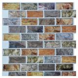 1 LOT OF 2-12 IN. X 12 IN. PEEL AND STICK VINYL BA
