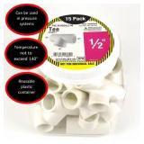 1/2 IN. PVC TEE S X S X FPT PRO PACK (15-PACK)