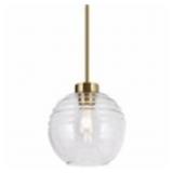 BRAELIA 1-LIGHT BRASS PENDANT LIGHT