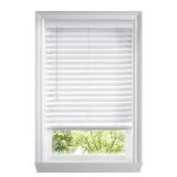 1 LOT (3) ASSORTED WHITE CORDLESS FAUX WOOD BLINDS
