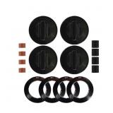 REPLACEMENT KNOB IN BLACK (4-PACK)