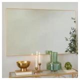 $154 47 IN. X 30 IN. RECTANGLE FRAMED GOLD WALL MI