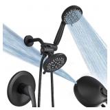 SINGLE HANDLE 1-SPRAY ROUND RAIN SHOWER FAUCET COM