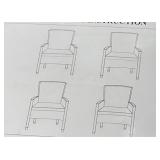 PATIO CHAIRS 4 PACK