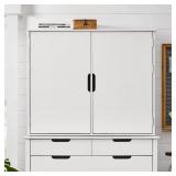 $207 CRAFT WHITE STORAGE HUTCH