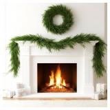 2PCS NORFOLK PINE GARLAND - 6FT REALISTIC CHRISTMA