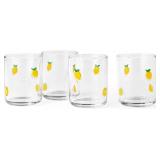 4 PACK OF 16 OZ HANDCRAFTED GLASS TUMBLERS  GLASS