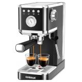 CHULUX SLIM ESPRESSO MACHINE WITH MILK FROTHER, 20
