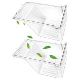 2 PACK UPGRADED 240337103 REFRIGERATOR CRISPER DRA