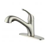 MAINSTAYS PULL OUT KITCHEN FAUCET IN SATIN NICKEL