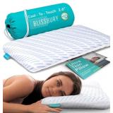 BLISSBURY COOLING MEMORY FOAM PILLOW, 2.6 INCH THI