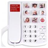 UVITAL BIG BUTTON PHONE FOR SENIORS, CORDED LANDLI