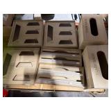 1 LOT (7) ASSORTED WOOD ORGANIZERS