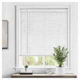 LAZBLINDS CORDLESS 1" VINYL HORIZONTAL MINI BLINDS
