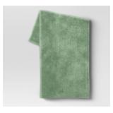 1 LOT (4) PLUSH THROW BLANKET GREEN - ROOM ESSENTI
