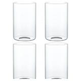 SKELANG CLEAR LIP-LESS GLASS LAMP SHADE, CYLINDRIC