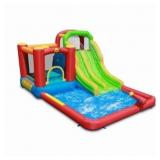 HAPPY HOP INFLATABLE DOUBLE SLIDE WATER FUN PARK W