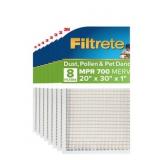 3M FILTERETE 20 X 30 X 1 AIR FILTER 8 PACK