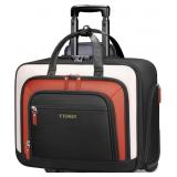 YTONET ROLLING LAPTOP BAG, ROLLING BRIEFCASE FOR W